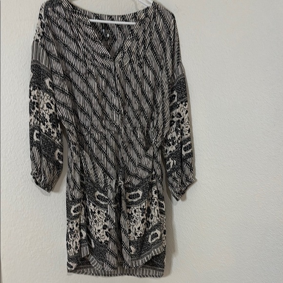 Plenty By Tracy Reece Black and White Patterned Women's Tunic - Picture 1 of 6